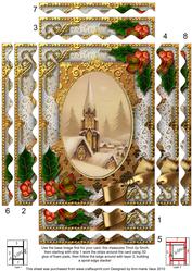 Steeple Holly 7x5in Spiral Wavy Edge Stacker