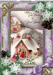 To Your House Snow A4 Picture Sheet