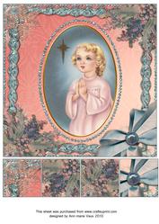 Angel Prayer Ice 8inch Picture Sheet