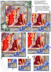 Three Kings Snow 5in Square One Corner Stacker