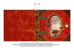 Father Christmas Folded Book Card