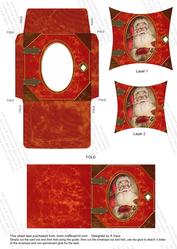 Father Christmas Book Mini Card Envelope Pointy Stacker Aio