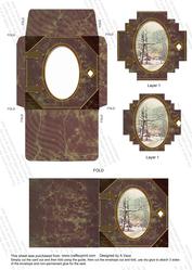 Winter Scene Book Mini Card Envelope Block Stacker Aio