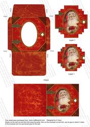 Father Christmas Book Card Set Block Stacker Aio