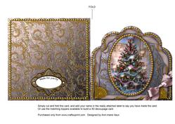 How My Tree Looks Ornate Scalloped Folded Card