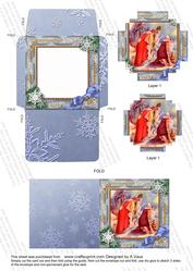 We 3 Kings Snow Mini Card Envelope Block Stacker Aio
