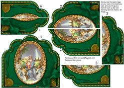 Mary and Angels Ornate Scalloped Side Stacker