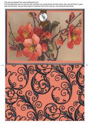 Giant Blossom 2 Black Ironwork Card