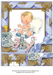 Baby Boy 8inch Picture Sheet