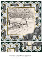 Winter Etching 8inch Picture Sheet