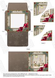 Winter Pub Lace Mini Card Envelope Duo Corner Stacker Aio