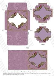 Plain Lilac Bud Mini Card Envelope Block Stacker Aio