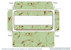 Sage Gold Plain Number Plate Envelope