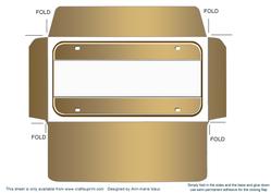 Gold Metallic Plain New Year Number Plate Envelope