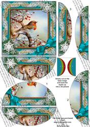 Robin 1 Snow 5in Side by Side Rounded Stacker