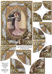 Dancing Couple 7x5inch All 4 Corner Stacker Card Front