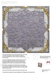 Forget Me Knot Butterfly 5in Square Plain Envelope Backer