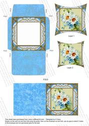 Daisy Forget Me Knot Gold Card Envelope Pointy Stacker Aio