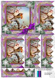Robin 1 Purple Snow One Side 5in Zig Zag Stacker