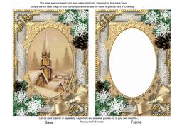 Steeple Snow 7x5in Card Picture and Shaker Frame