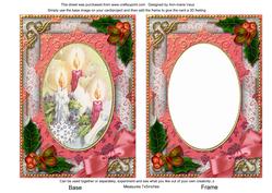 Candle Trio Holly 7x5in Picture and Shaker Frame