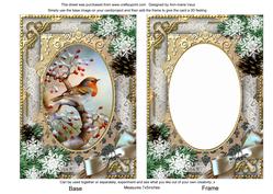 Robin 1 Snow 7x5in Picture and Shaker Frame