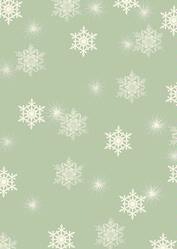 Vintage Christmas Green Snowflake Backing Paper