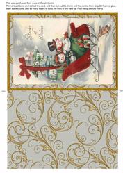 Vintage Big Christmas Stacks of Wishes Card