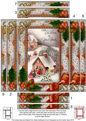 Our House to Yours Holly 7x5in Spiral Edge Stacker