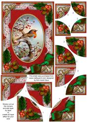 Robin 1 Holly 7x5inch All 4 Corner Stacker