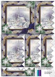 Blue Church Snow One Side 5in Zig Zag Stacker