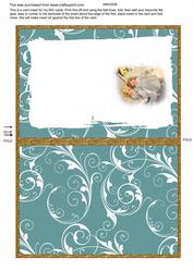 Angel Children Peacock Christmas Insert