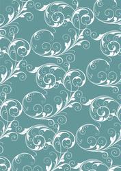 Peacock Swirly Ironwork Backing Paper