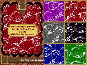 Darks (christmas) with White Ironwork Paper Collection