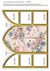 Best Wishes Church Window Large Gatefold Card