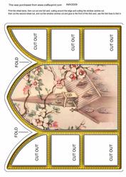Wedding Blossom Church Window Large Gatefold Card