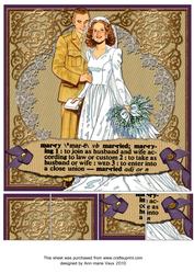 Gi Bride Definition of Marriage 8inch Picture Sheet