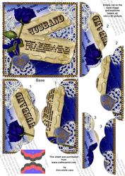 Blue Rose Husband Definition Top N Bottom Scallop Stacker