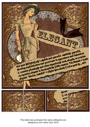 Elegant Lady Definition 8inch Picture Sheet
