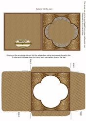 Baroque Style Natural Midi Midi Card and Envelope