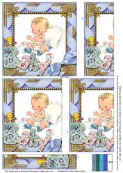 Baby Boy Blue One Edge Side Stacker