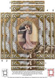 Strictly Dancing Couple 7x5in Spiral Edge Stacker
