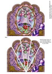 Floral Lilac Bell Ornate Scallop Deco Stacker