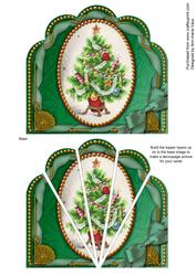 Elegant Tree Ornate Scallop Deco Stacker