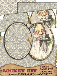 Wedding Couple A5 Locket Kit