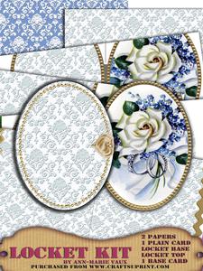 White Roses A5 Locket Kit