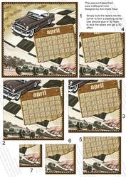 April Car Birthday 5in One Corner Stacker