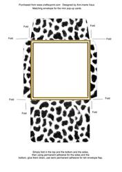 Dalmation Bag Mini Pop-up Matching Envelope