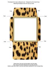 Leopard Print Mini Pop-up Matching Envelope