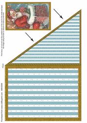 Santa and Chimney Corner Card